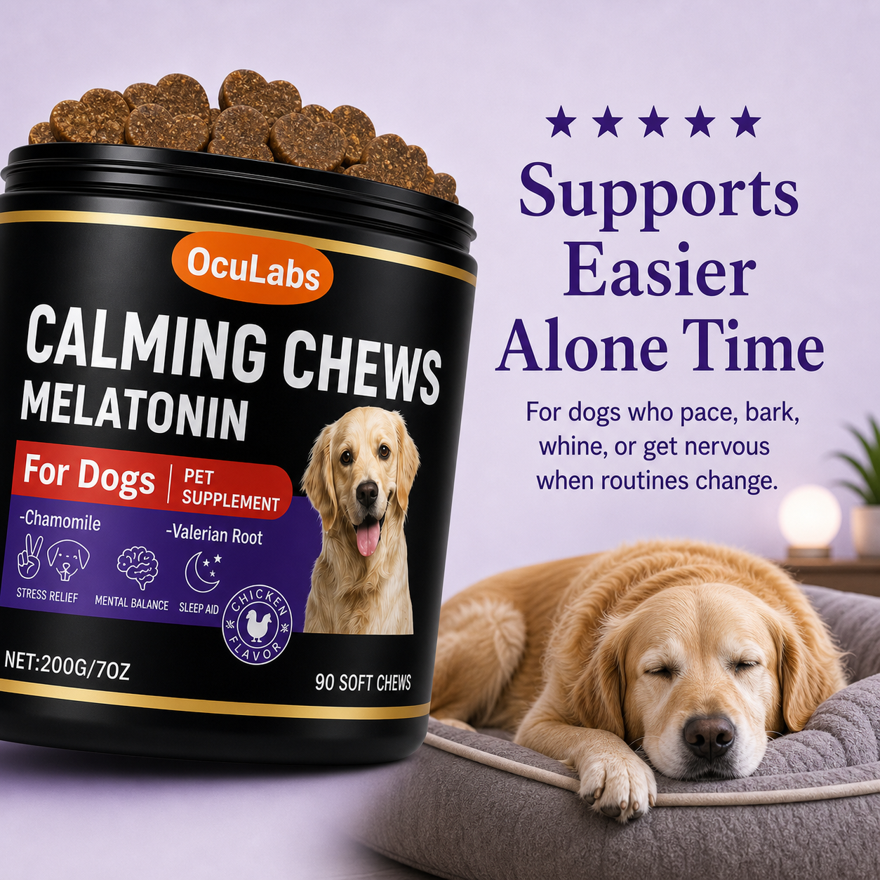 Calming + Anxiety Support Chews