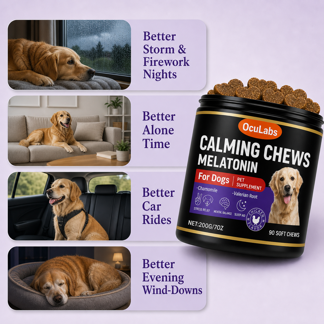 Calming + Anxiety Support Chews