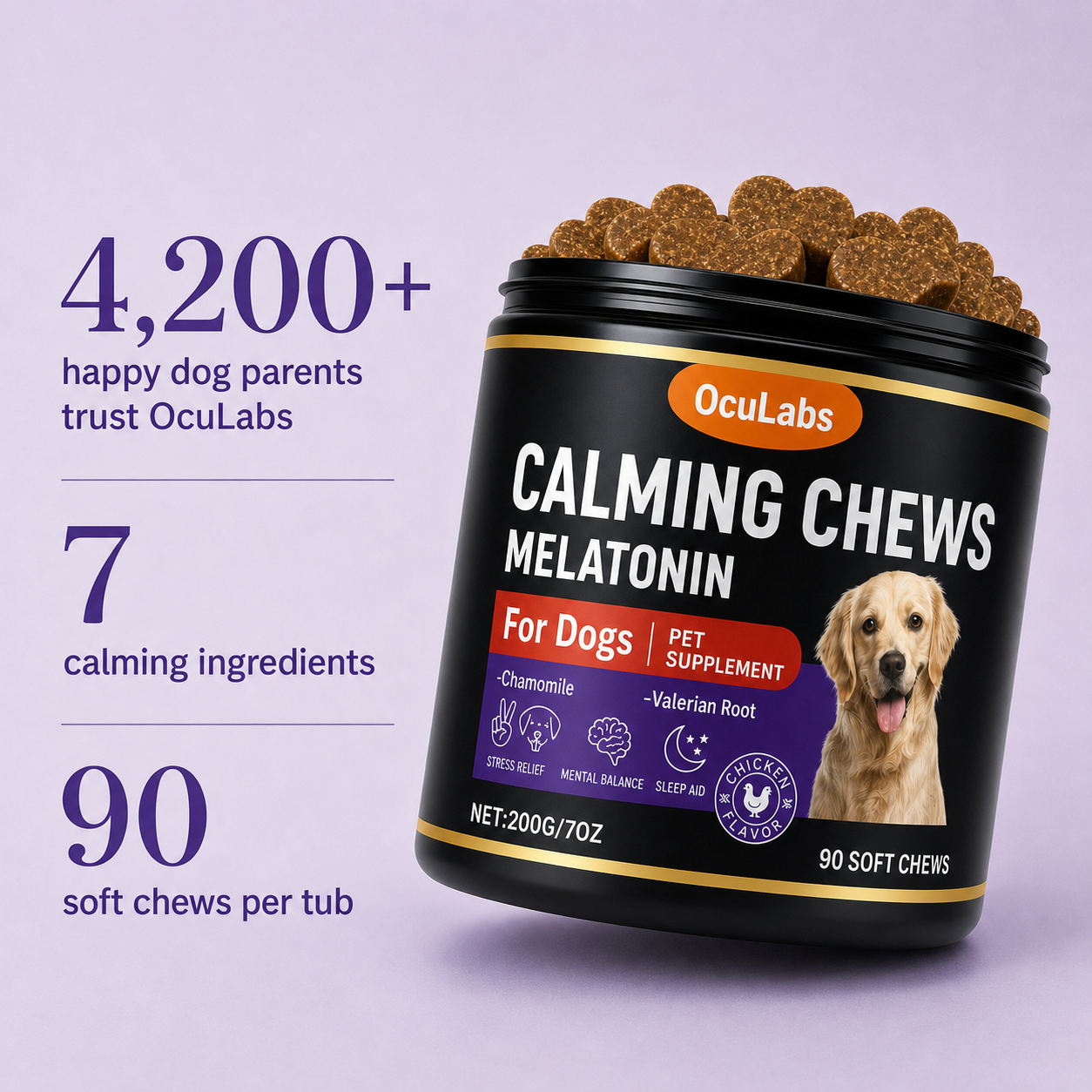 Calming + Anxiety Support Chews