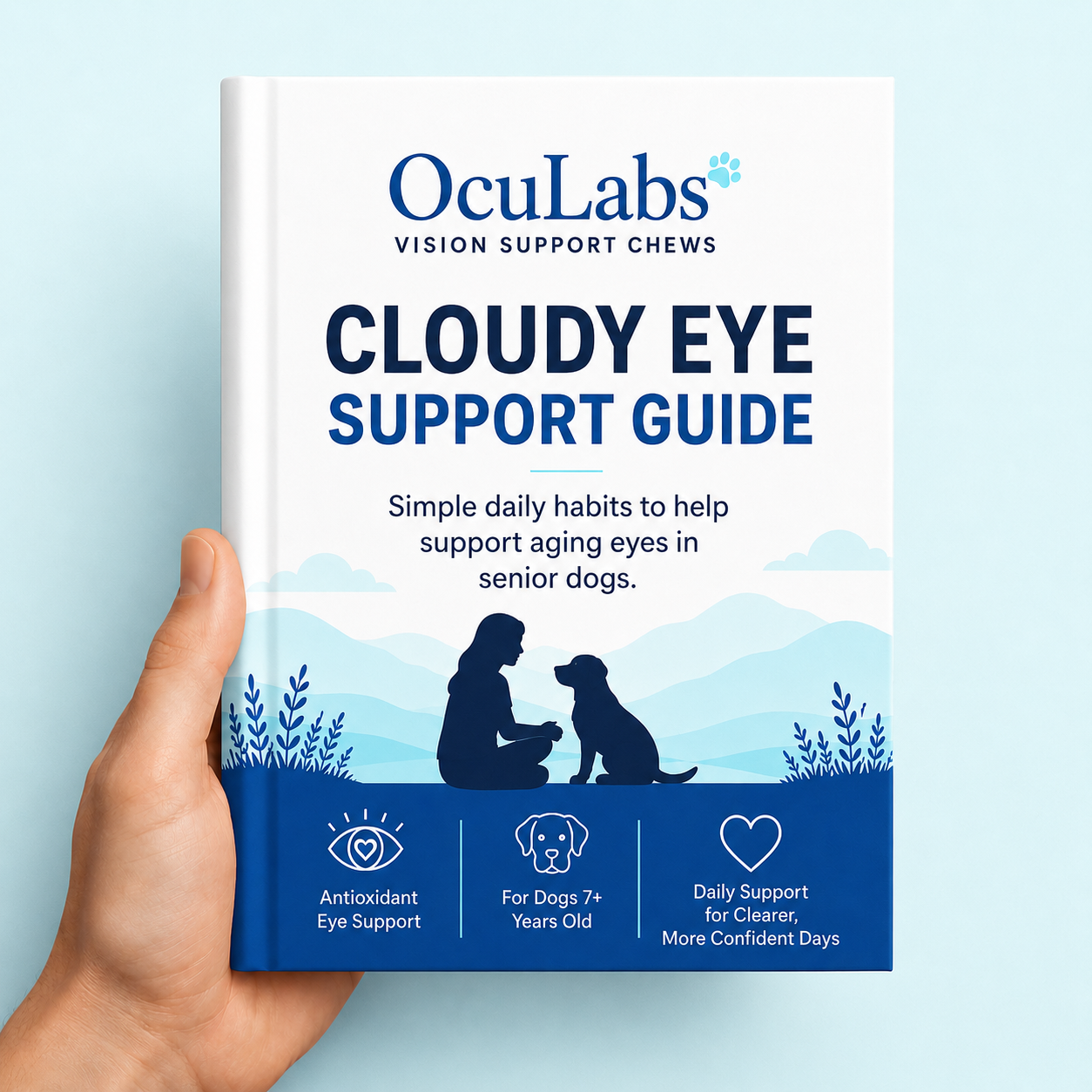 OcuLabs Cloudy Eye Support Guide for senior dog eye checks