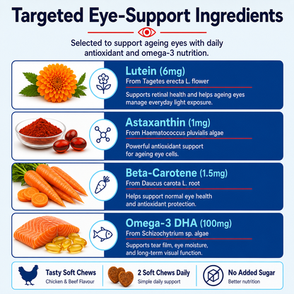 OcuLabs Vision Bites ingredients with lutein zeaxanthin and astaxanthin