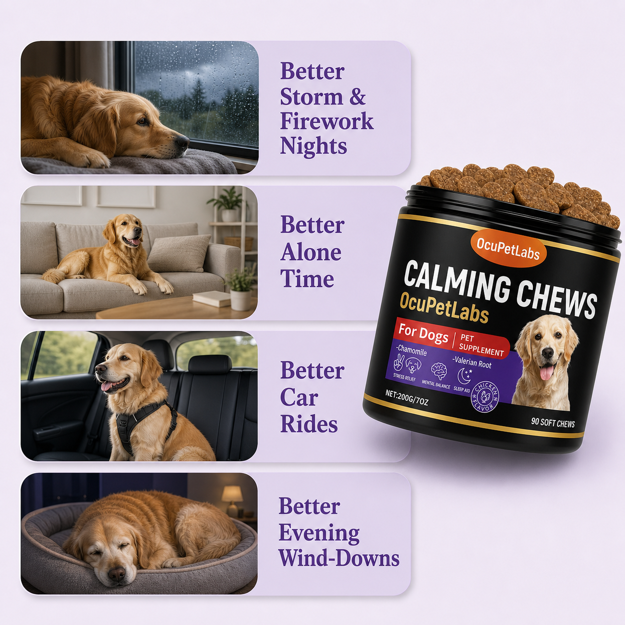 Calming + Anxiety Support Chews