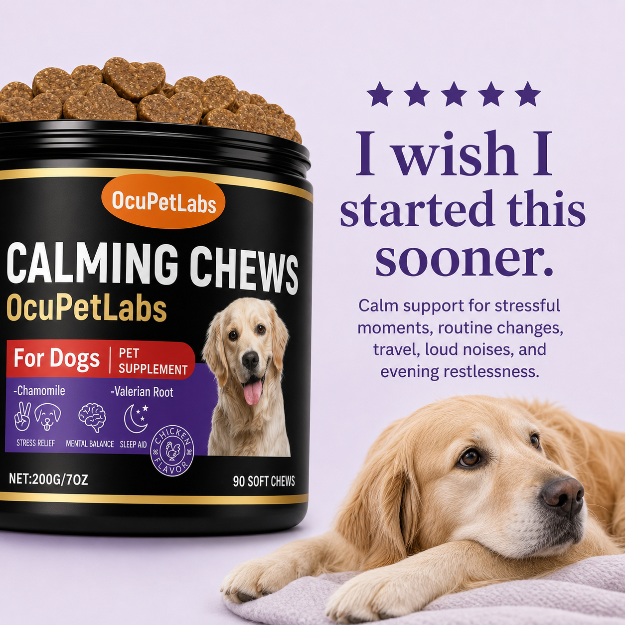 Calming + Anxiety Support Chews