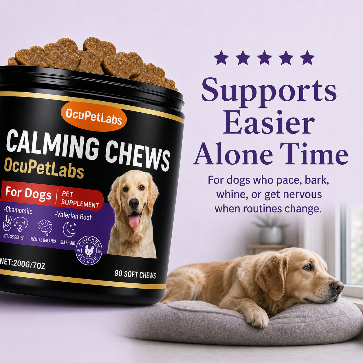 Calming + Anxiety Support Chews