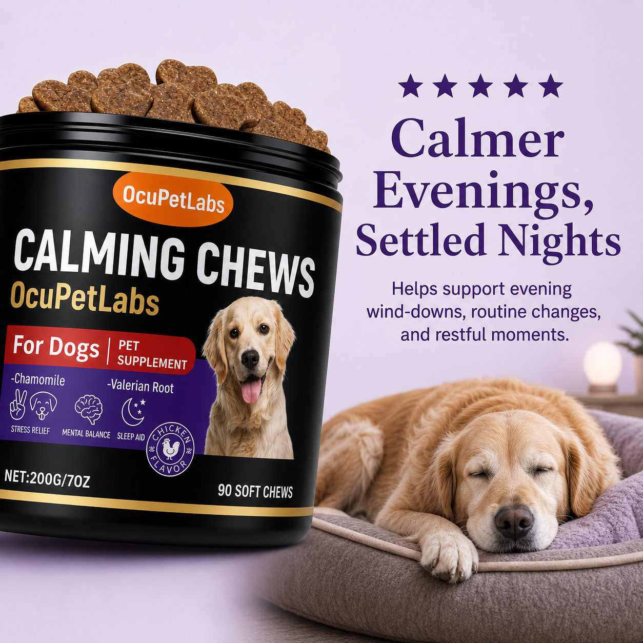 Calming + Anxiety Support Chews