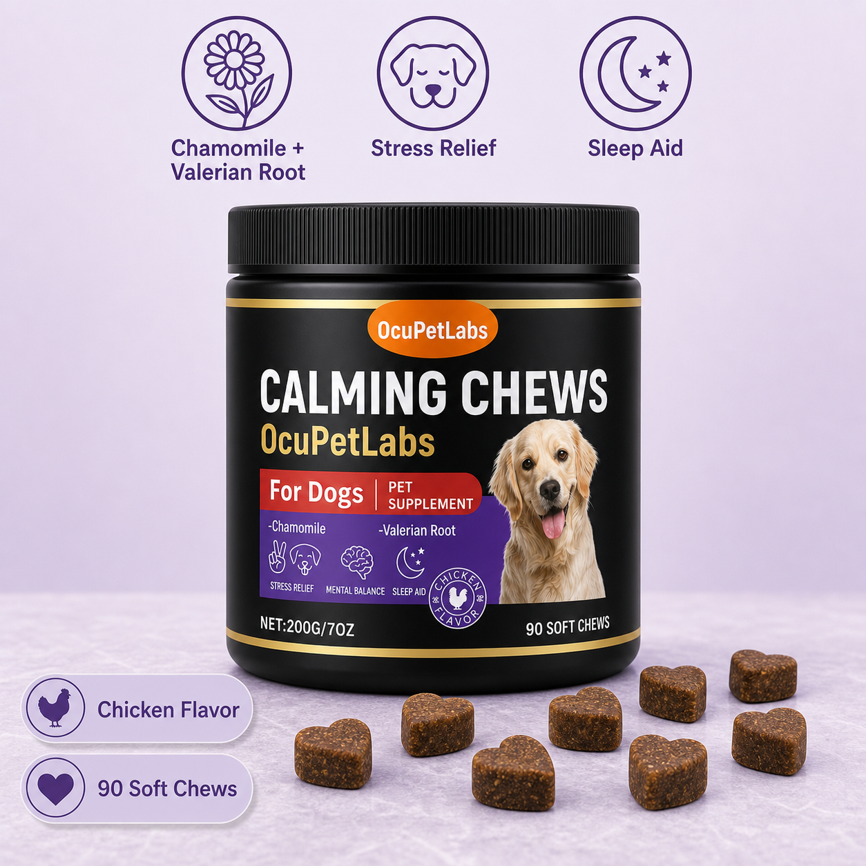 Calming + Anxiety Support Chews